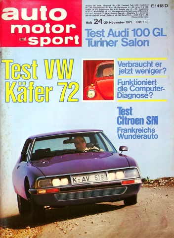 Deckblatt Auto Motor und Sport (24/1971)